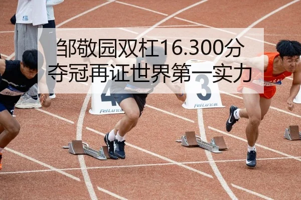 邹敬园双杠16.300分夺冠再证世界第一实力